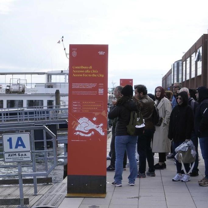 Venice launches experiment to charge day-trippers an access fee in bid to combat over-tourism